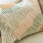 Embroidered Wavy Lines Pillow Cover