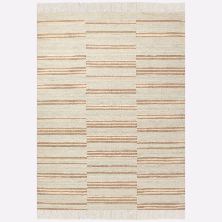 Wool &amp; Jute Splice Stripe Rug