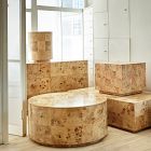 Volume Round Side Table (16.5&quot;) - Burl