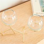 3-Piece Glass Globe Candleholder