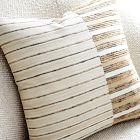 Silk Splice Stripe Pillow Cover