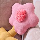 Knitted Flower Pillow
