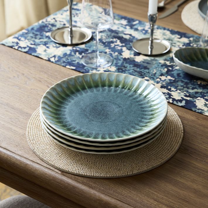 View of Suvi Stoneware Dinner Plate Sets | West Elm