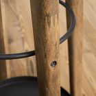 Anton Solid Wood Coat Rack - Burnt Wax