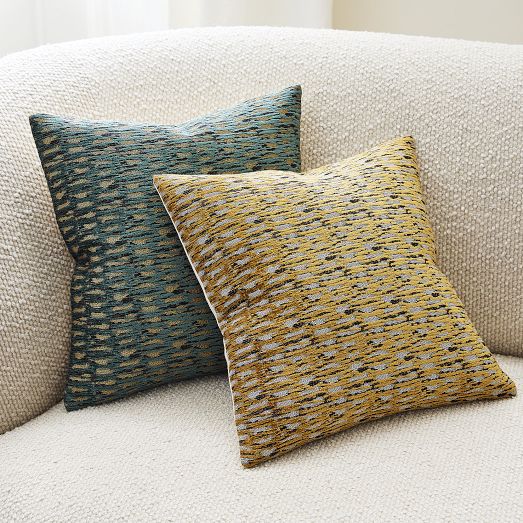 Abstract Linear Chenille Pillow Cover | West Elm