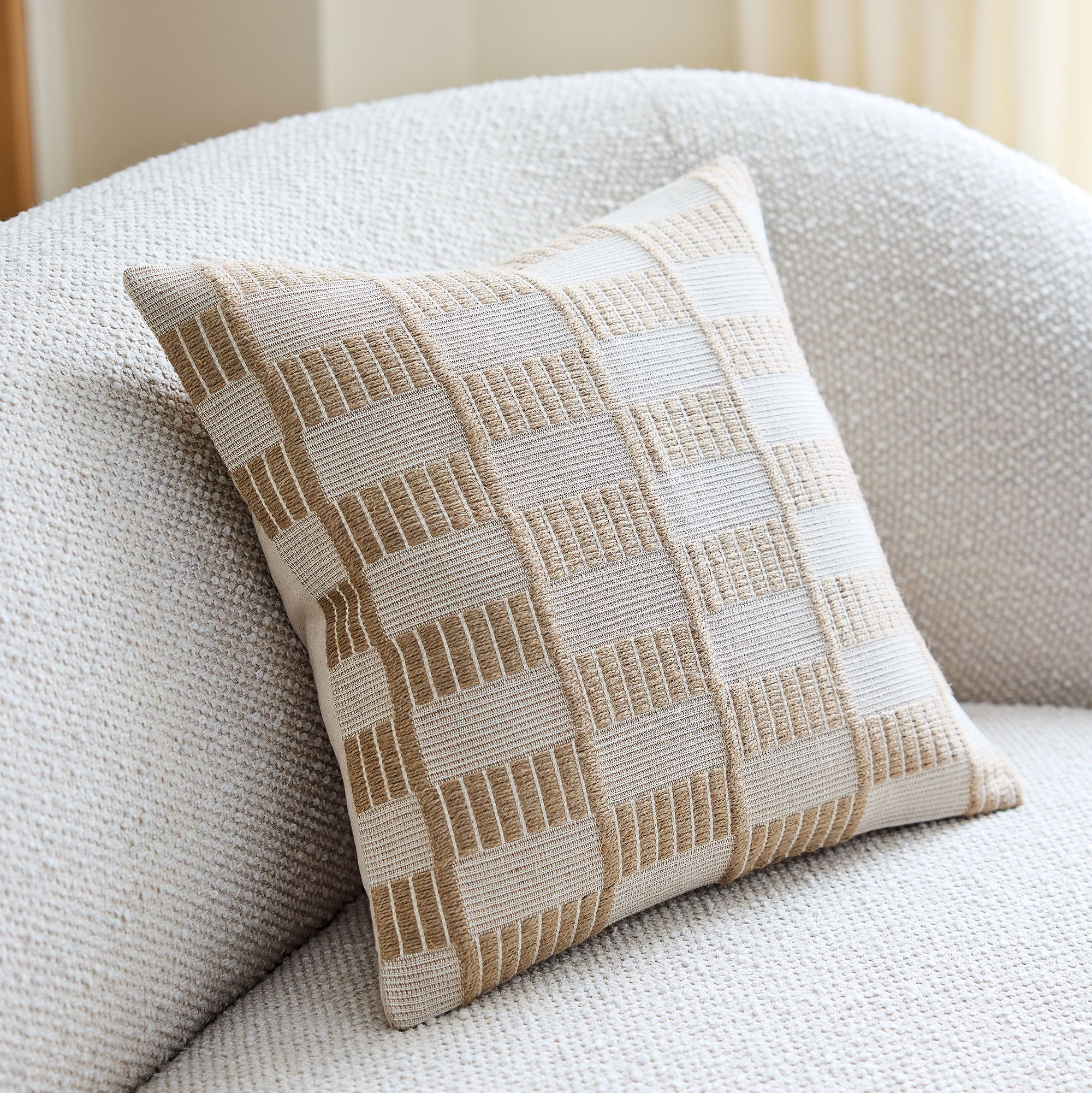 Checker Stripe Pillow Cover & Throw Set | West Elm