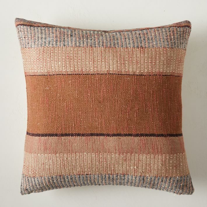 Bold Center Mixed Stripe Pillow Cover
