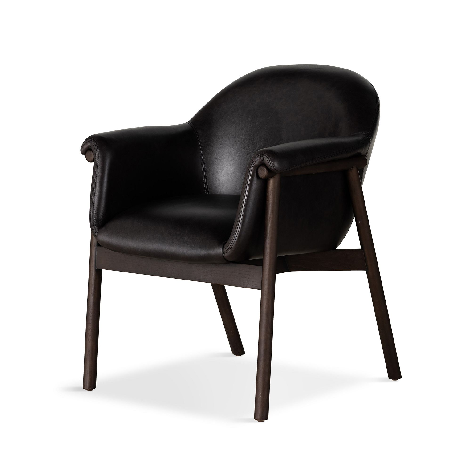 Milland Leather Dining Armchair | West Elm