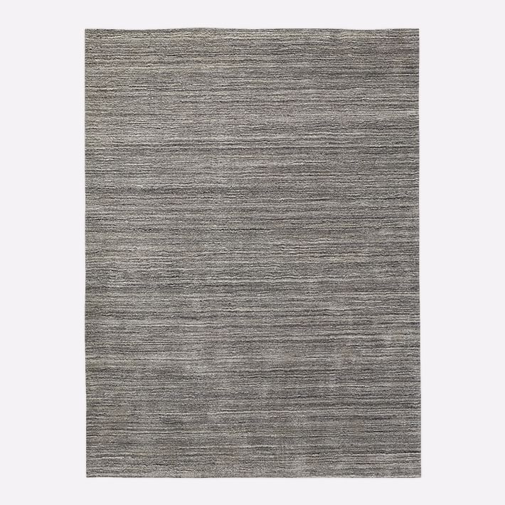 Open Box: Shale Striations Rug, 6x9, Gray Multi