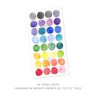 Mej Mej Color Story Rainbow Watercolor Dots Peel &amp; Stick Wall Decals