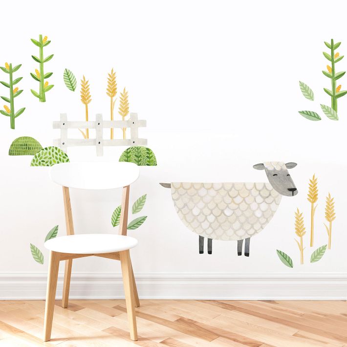 Mej Mej Large Sheep Peel &amp; Stick Wall Decals