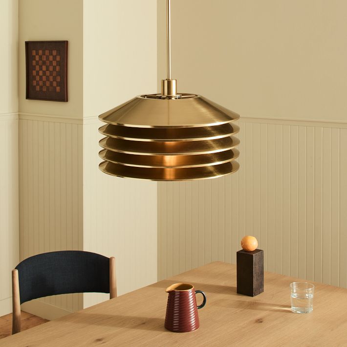 Marcus Samuelsson Layered Brass Pendant (18")