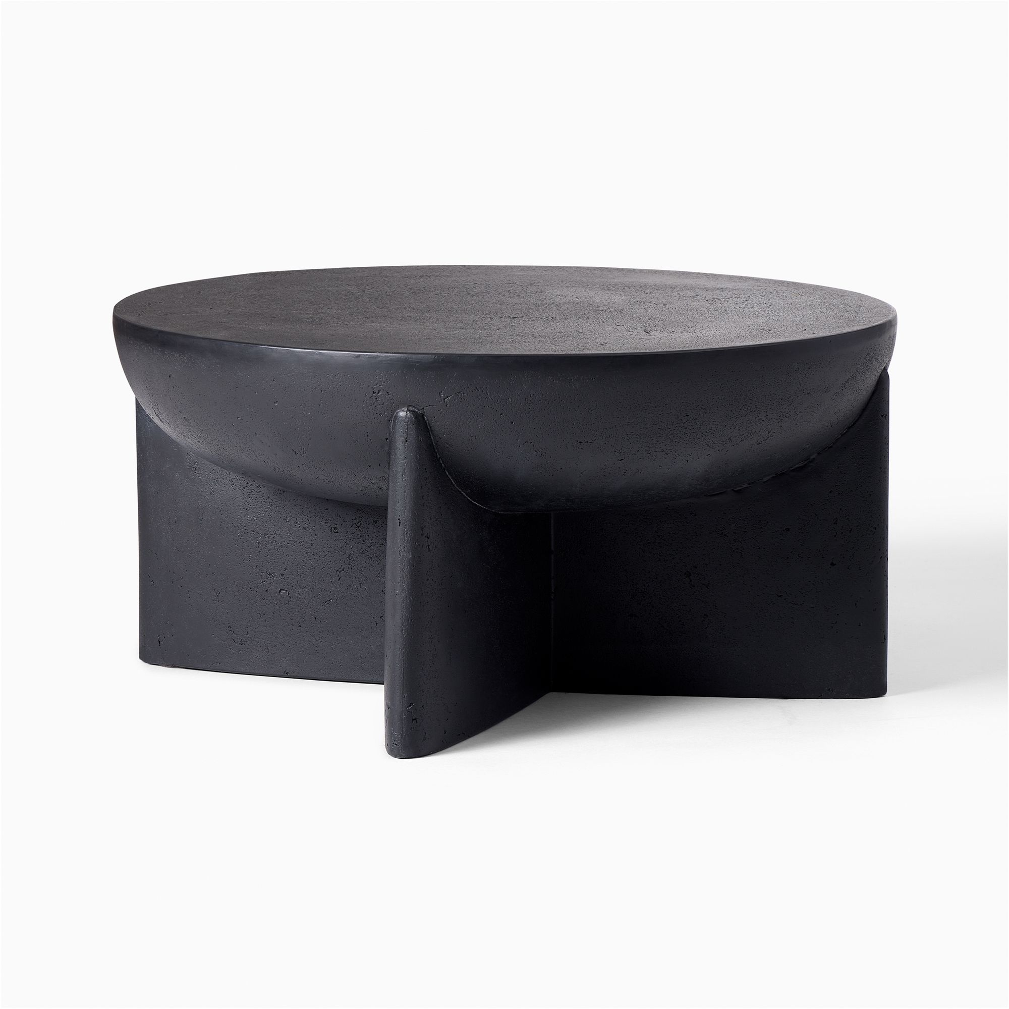 Monti Lava Stone Coffee Table | Modern Living Room Furniture West Elm