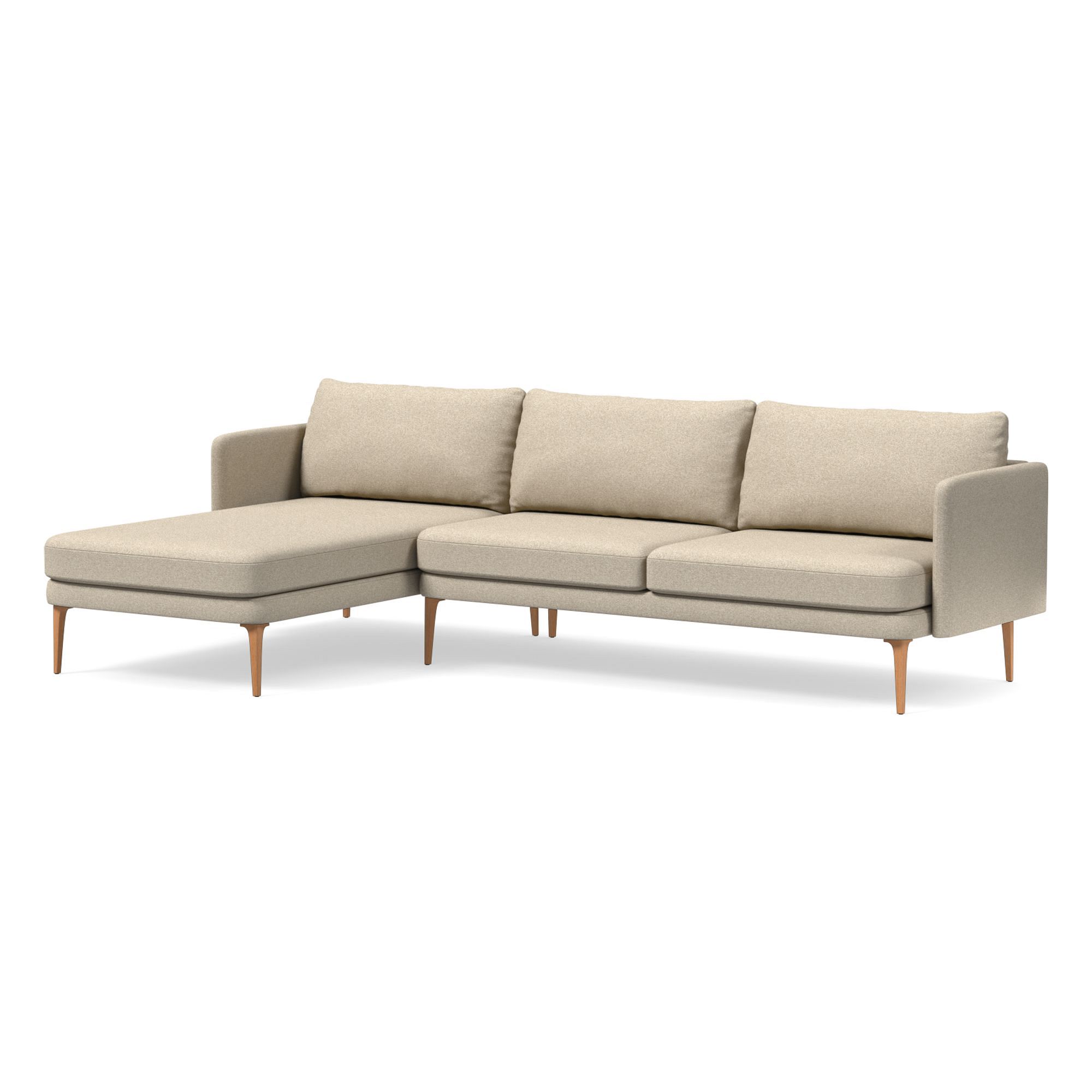 Auburn 2-Piece Chaise Sectional (107") | West Elm