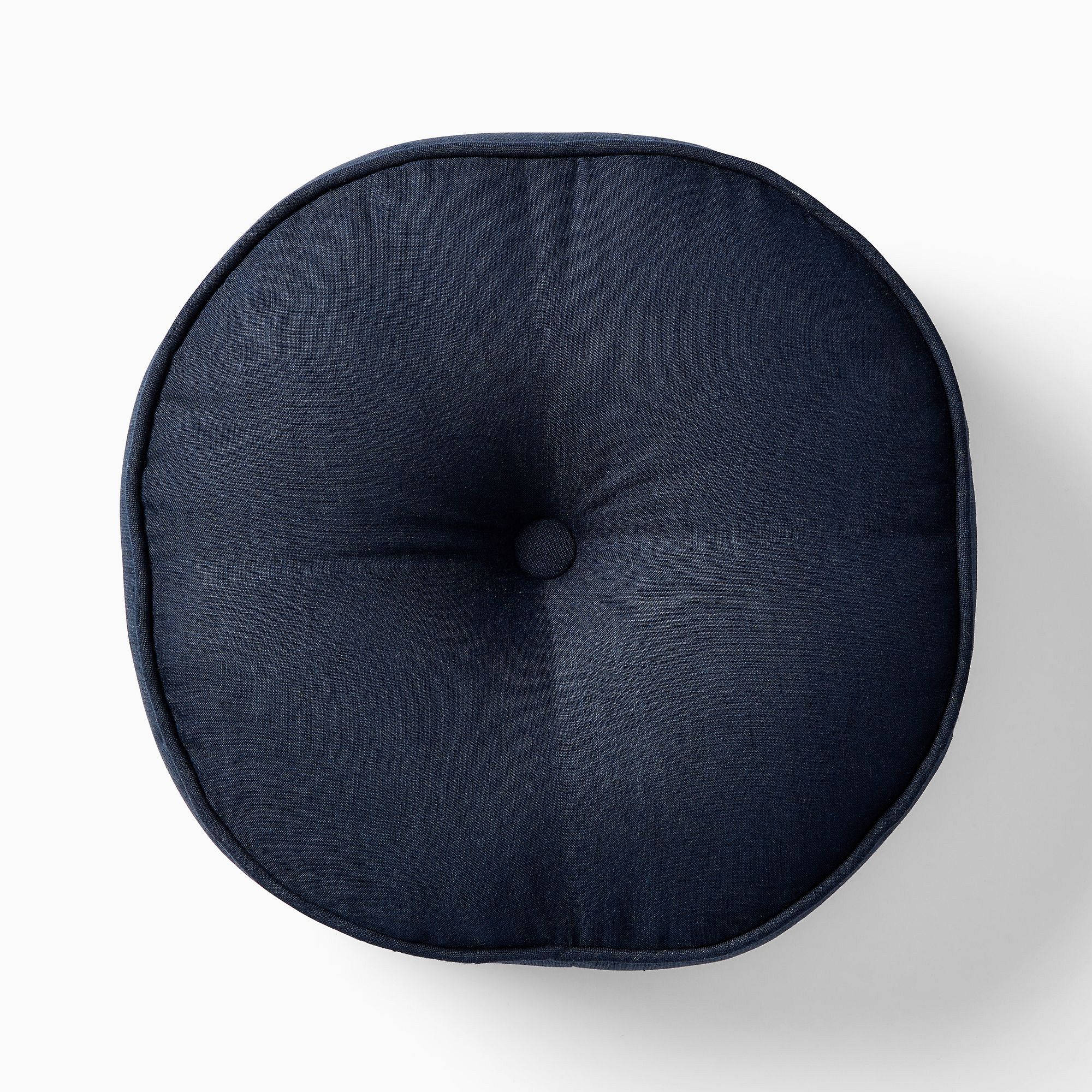 European Flax Linen Round Pillow | West Elm