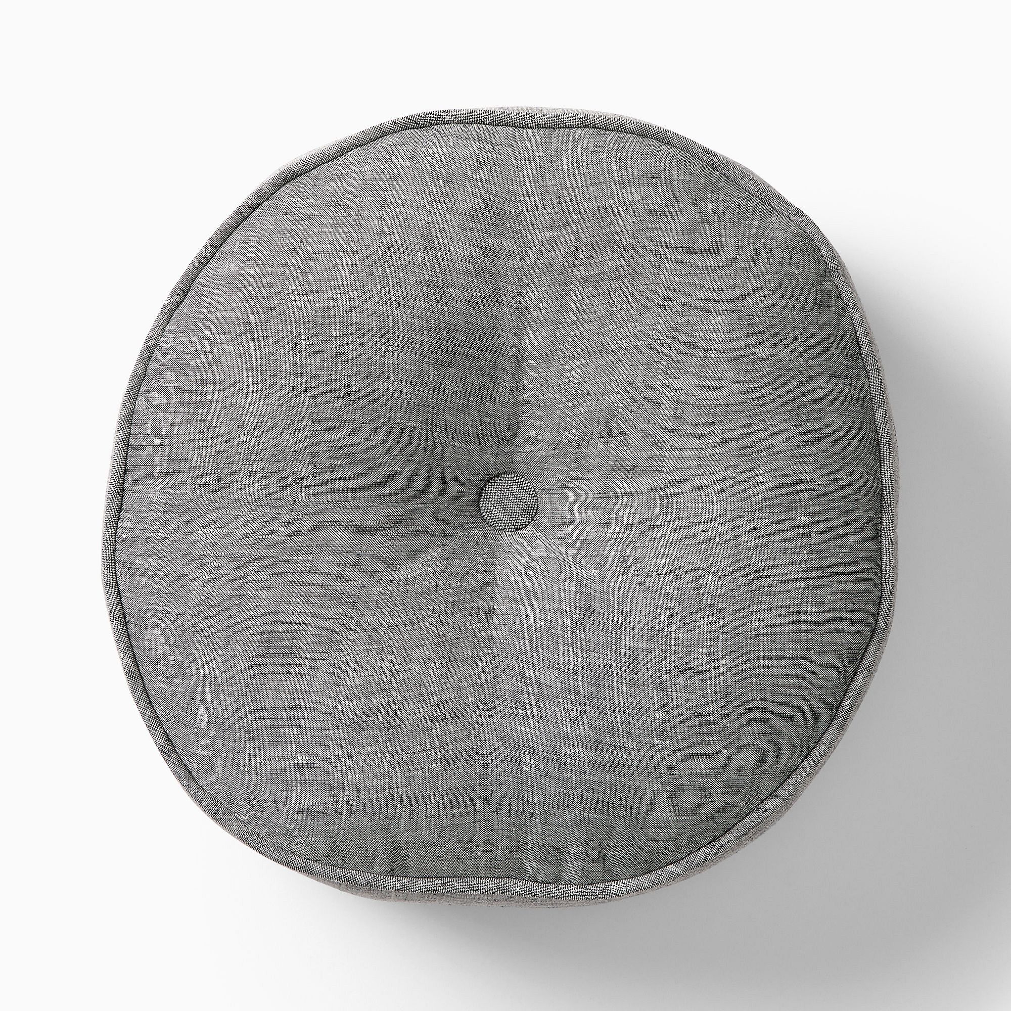 European Flax Linen Round Pillow | West Elm