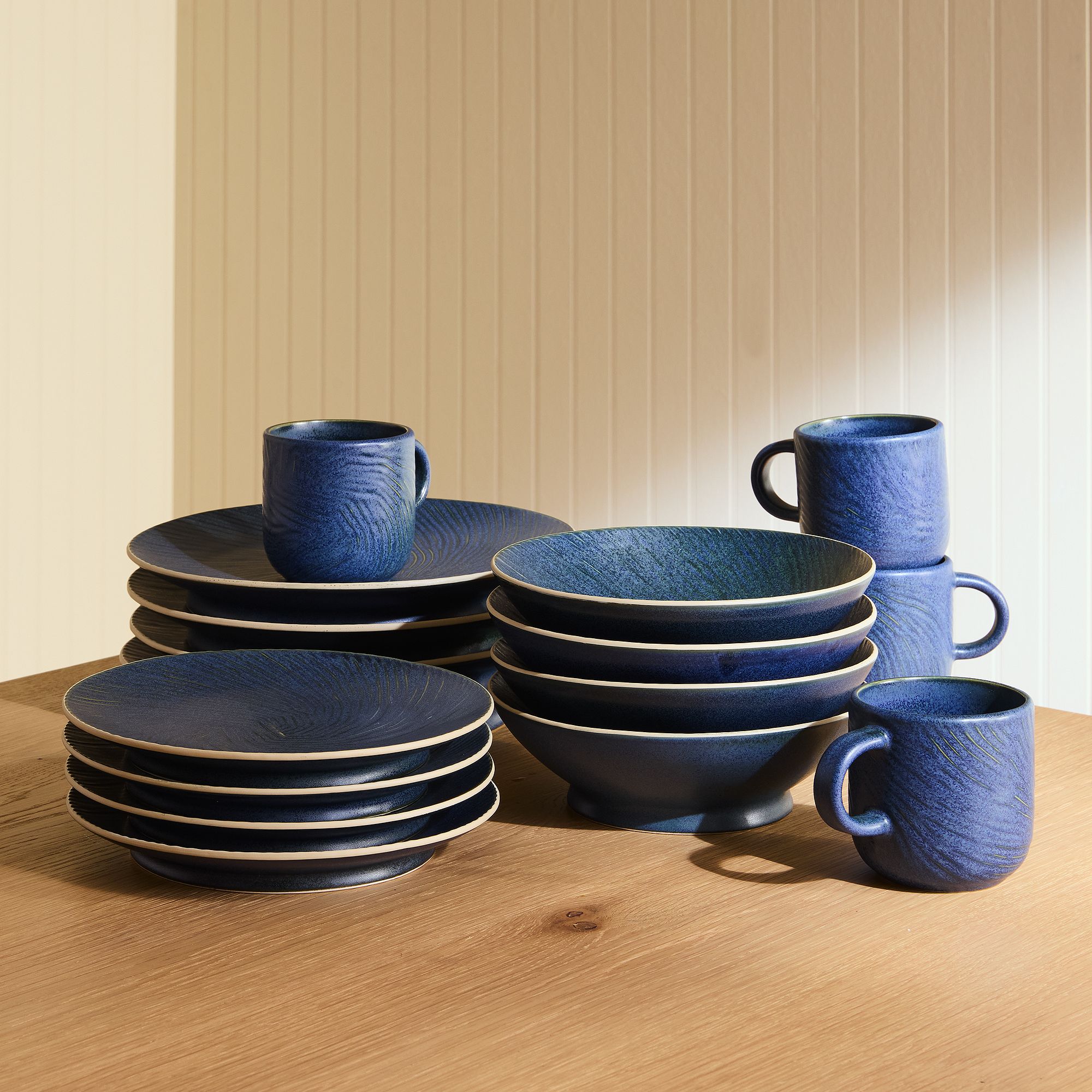 Marcus Samuelsson Carved Pattern Dinnerware (Set of 16) | West Elm