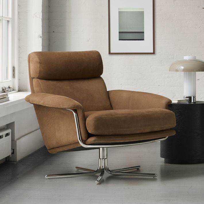 Kristoff Leather Swivel Chair