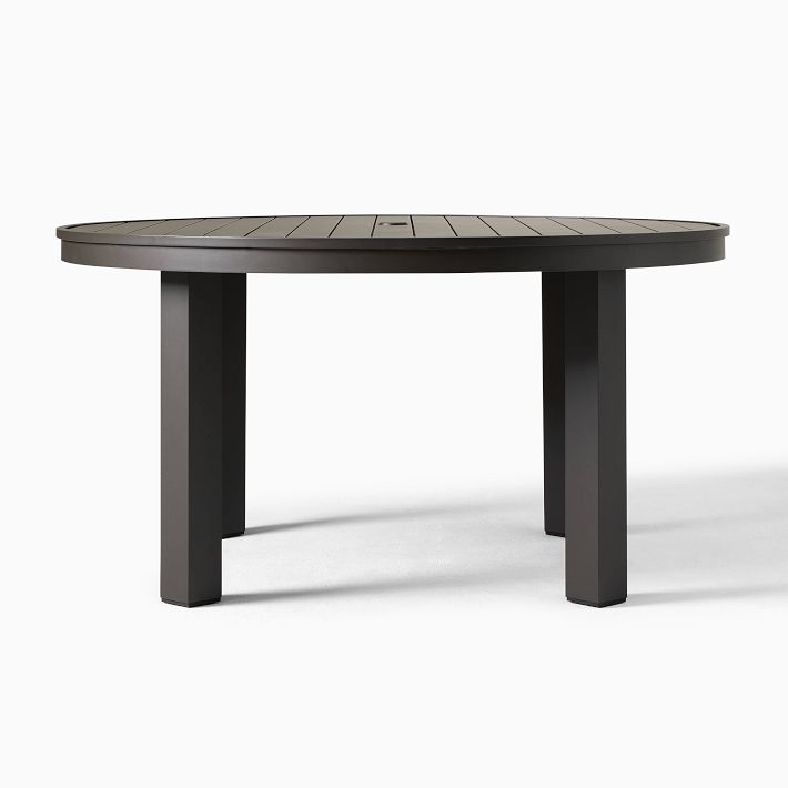 Portside Aluminum Outdoor Round Dining Table 58.5 West Elm