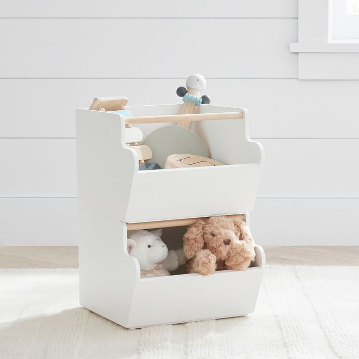 Open Box Wood Stackable Bin West Elm