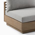 Santa Fe Slatted Outdoor 2-Piece Armless Modular Sofa (72&quot;)