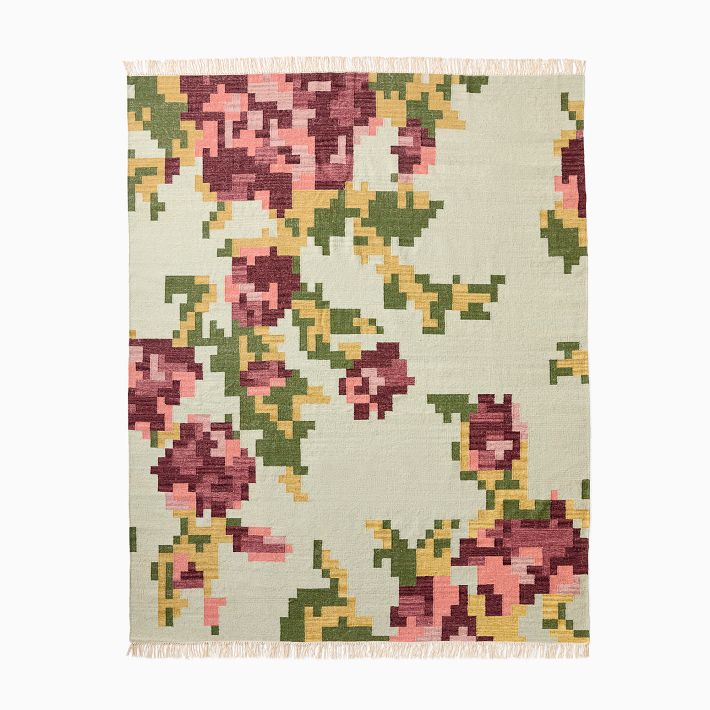 Pixel Floral Rug