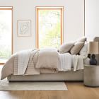 European Flax Linen Cotton Geo Jacquard Duvet Cover &amp; Shams