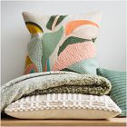 Woven Botanical Pillow Cover &amp; Throw Set