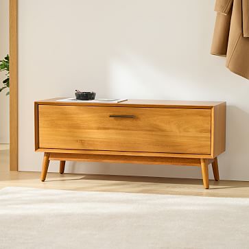 Mid Century Shoe Storage Bench 42 West Elm