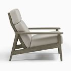 Mid-Century Outdoor High-Back Lounge Chair