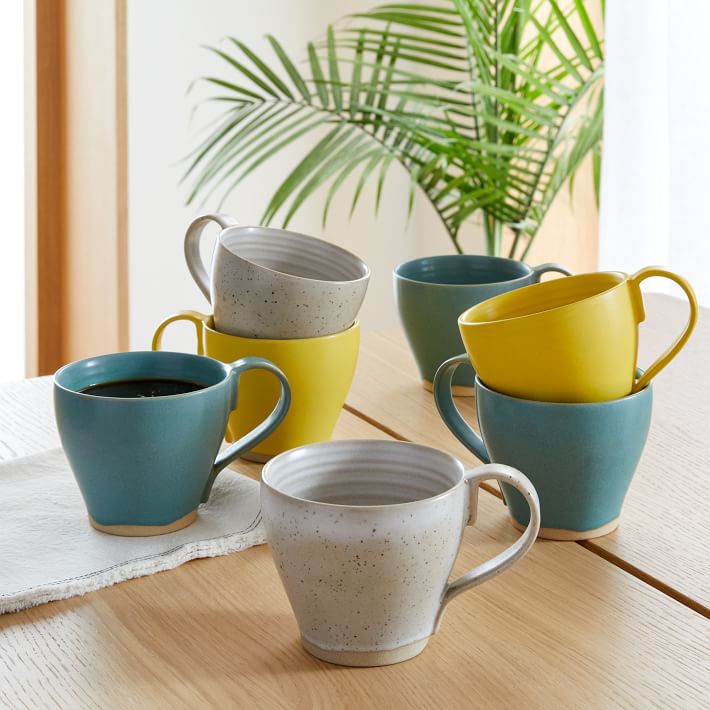 Caf&#233; Flared Mugs (Set of 4)