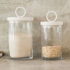 Bianca Iron &amp; Wood Top Canisters