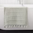 Organic Hand Knit Variegated Bath Mat