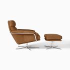 Kristoff Leather Swivel Chair &amp; Ottoman Set