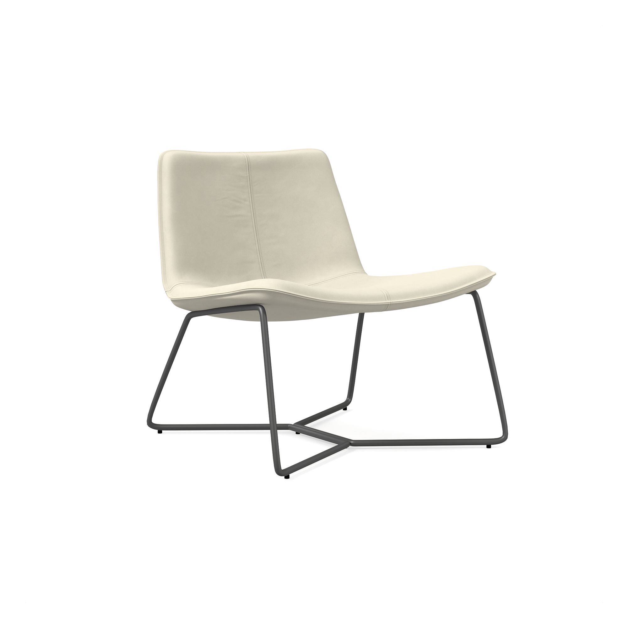 Slope Leather Lounge Chair | West Elm