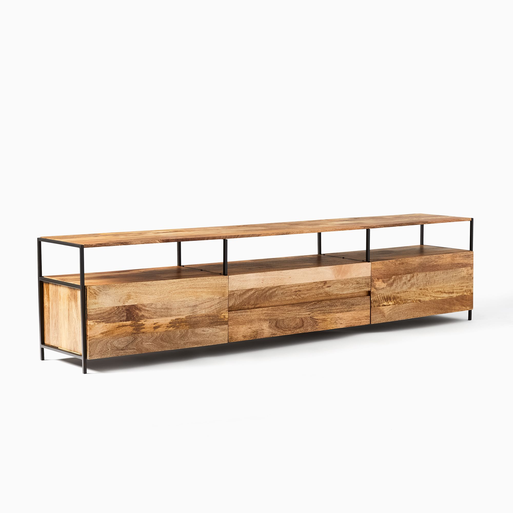 Industrial Storage Media Console (80"–96") | West Elm