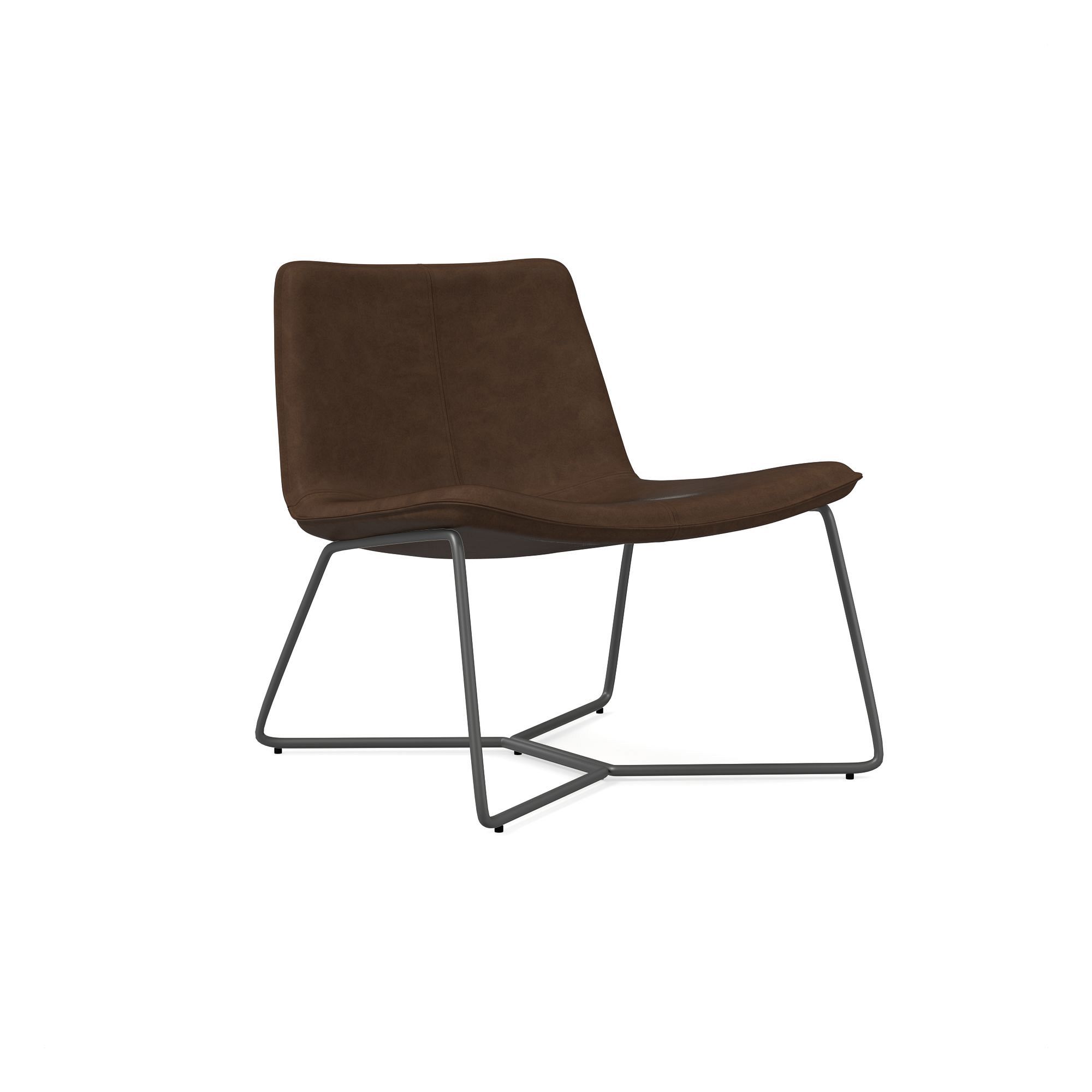 Slope Leather Lounge Chair | West Elm