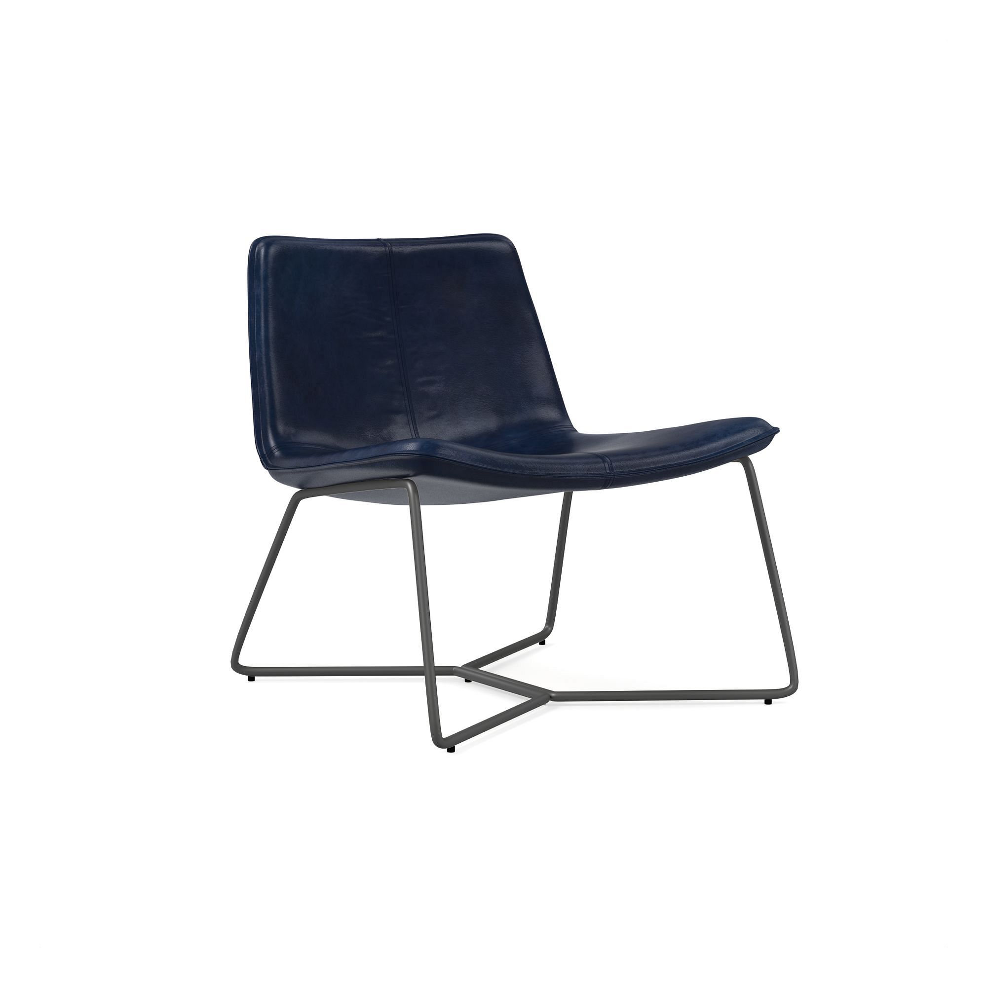 Slope Leather Lounge Chair | West Elm