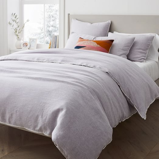 West Elm European Flax Linen Duvet buy Cover and Shams