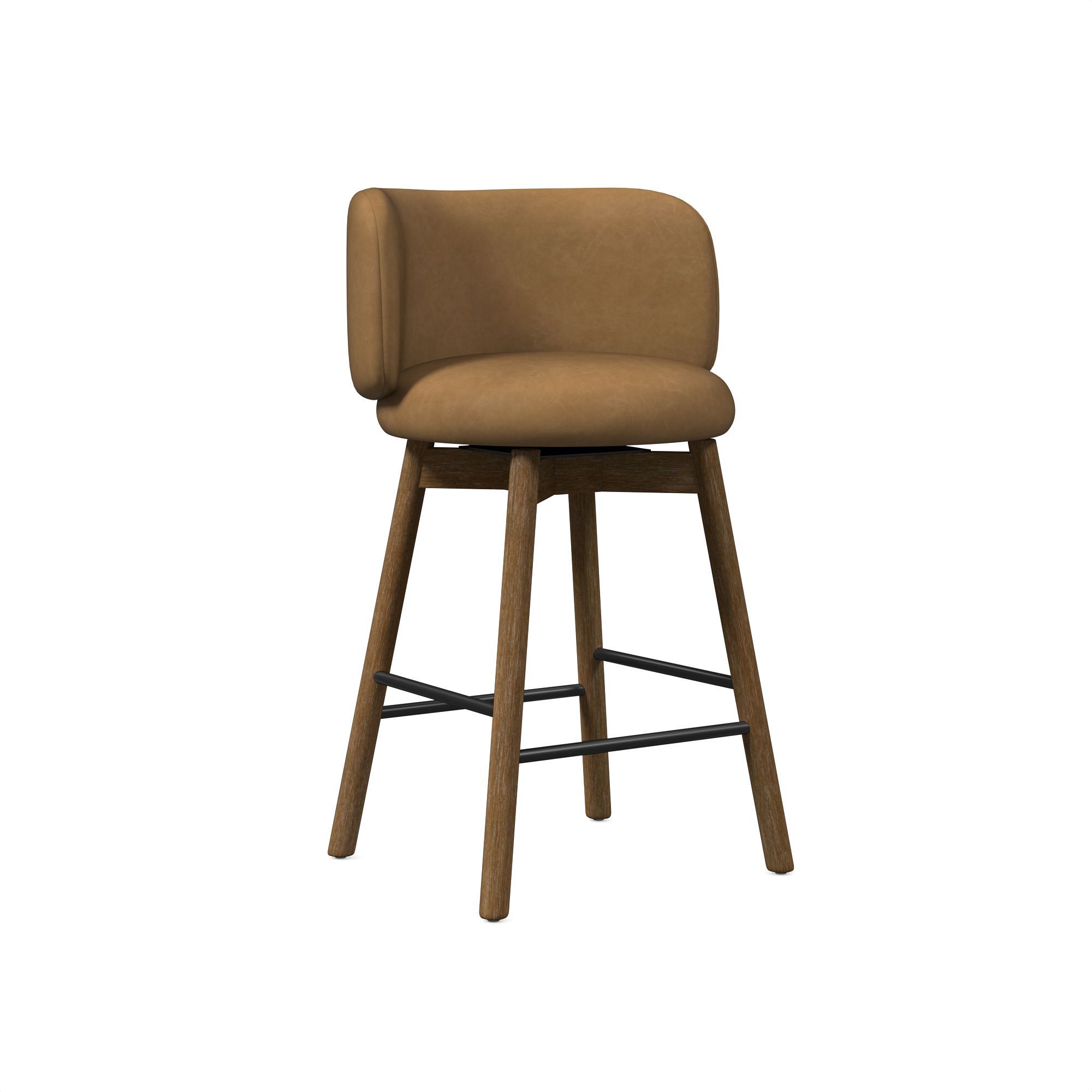 Devon Leather Bar & Counter Stools  | West Elm