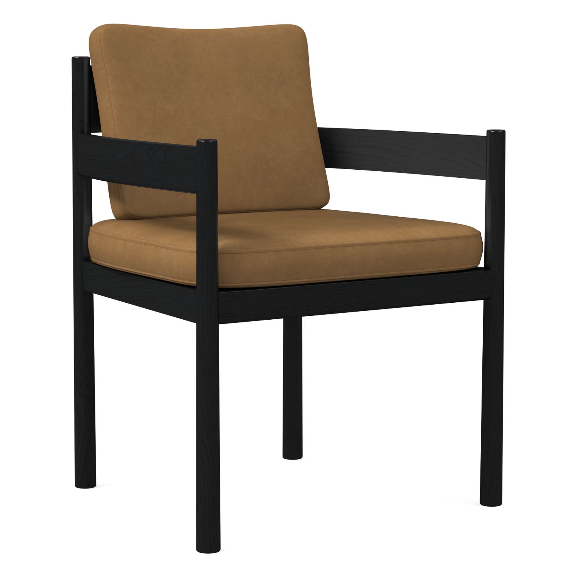 Halsey Leather Dining Arm Chair | West Elm