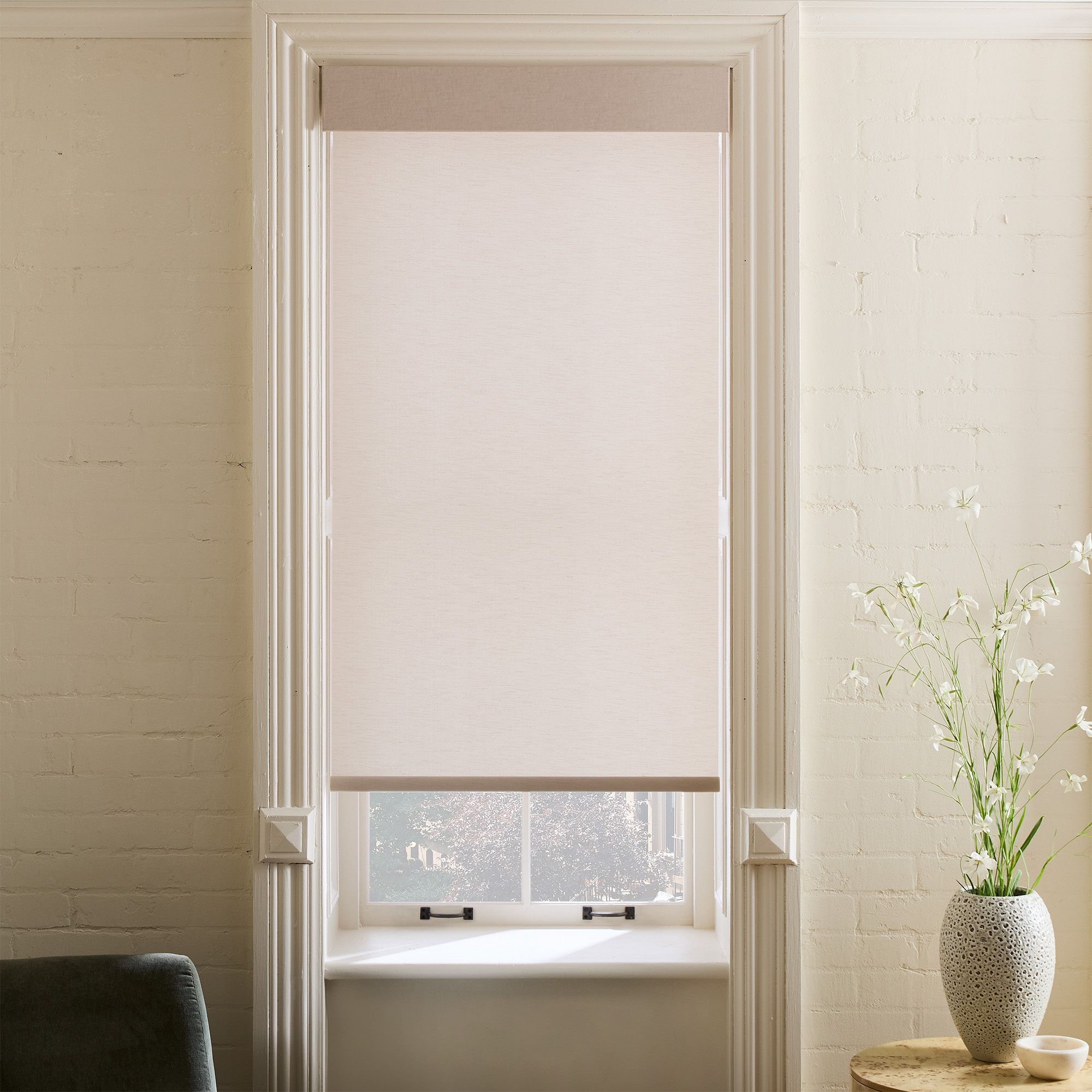 Striated Light Filtering Cordless Shade | West Elm