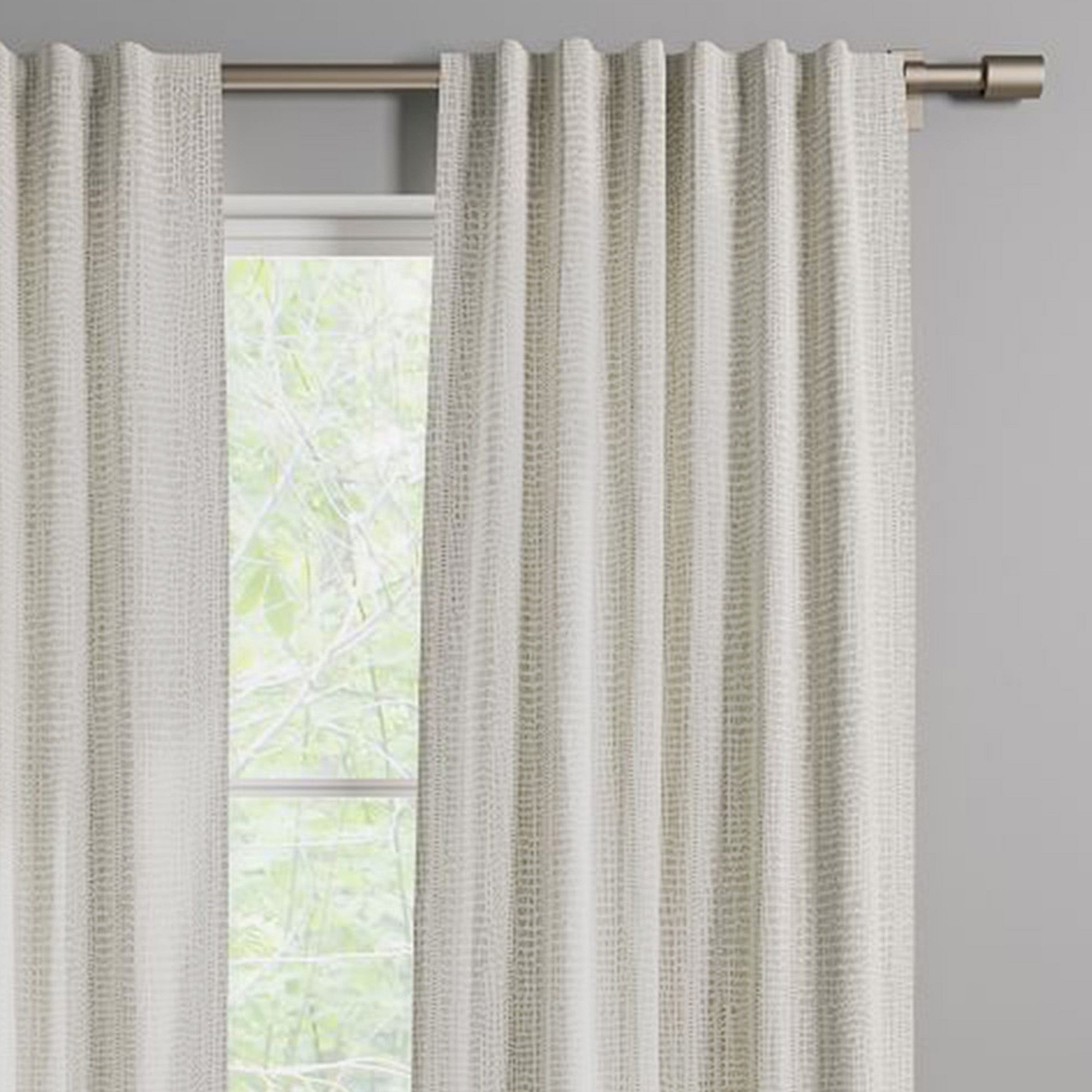 Cotton Canvas Bomu Blackout Curtain (Set of 2) | West Elm