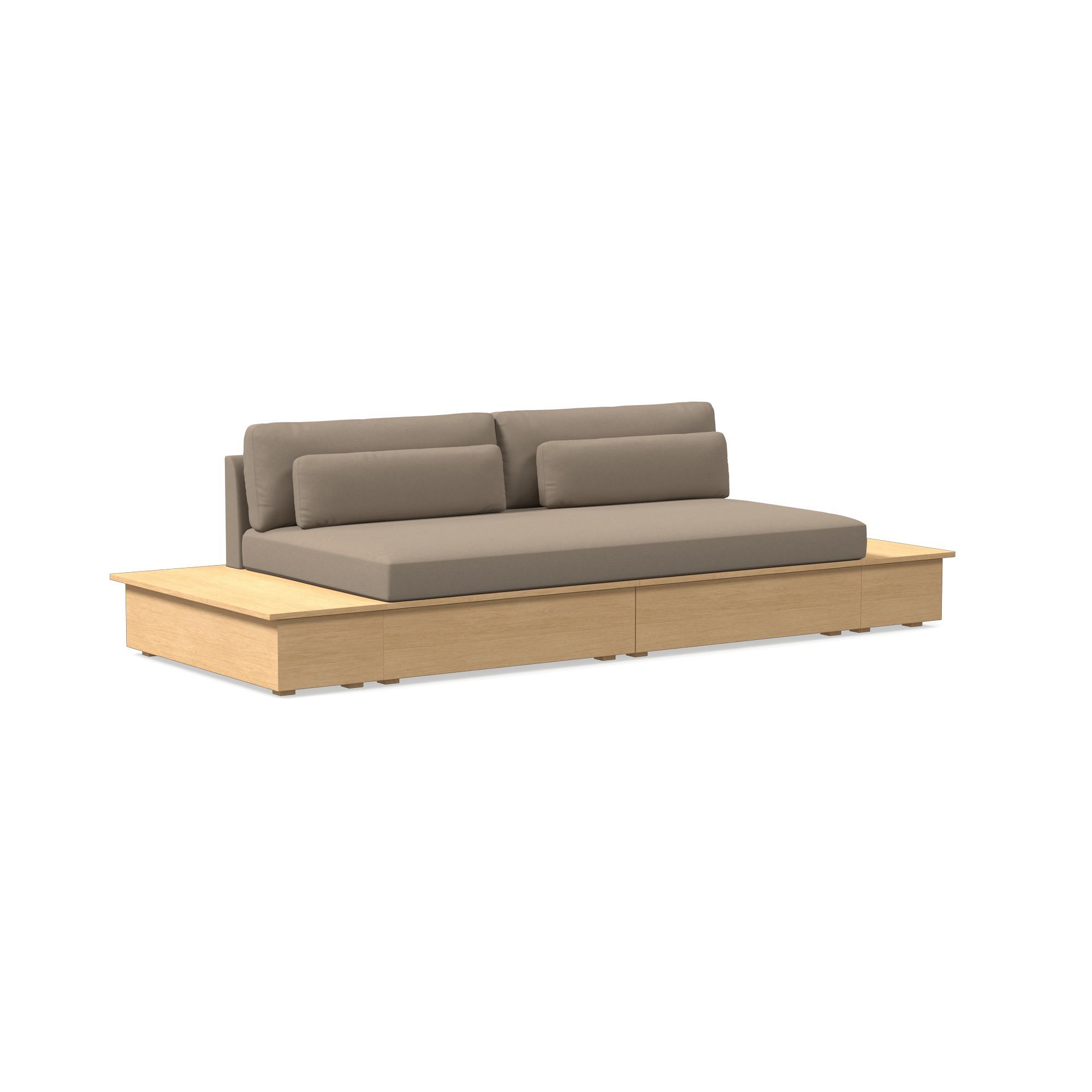 Harwood Storage Sofa w/ 2 Side Tables (111") | West Elm