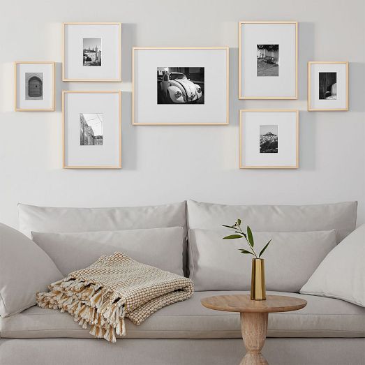 The Over-The-Sofa Organic Gallery Frames Set (Set of 7) | West Elm