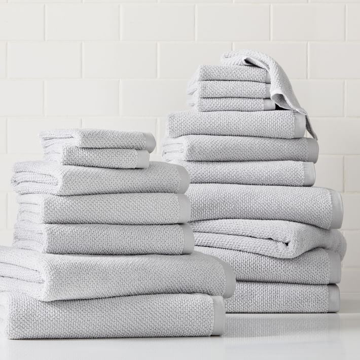 Organic Heathered Ultimate Bath Towel Set (Set of 18)