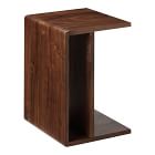 Wood C-Shaped Side Table (12.5&quot;)