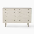 Modernist Wood &amp; Lacquer 8-Drawer Dresser (58&quot;) - Winter Wood