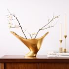 Burled Gold Leaf Vase