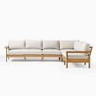 Playa Outdoor 4-Piece L-Shaped Sectional (124&quot;)